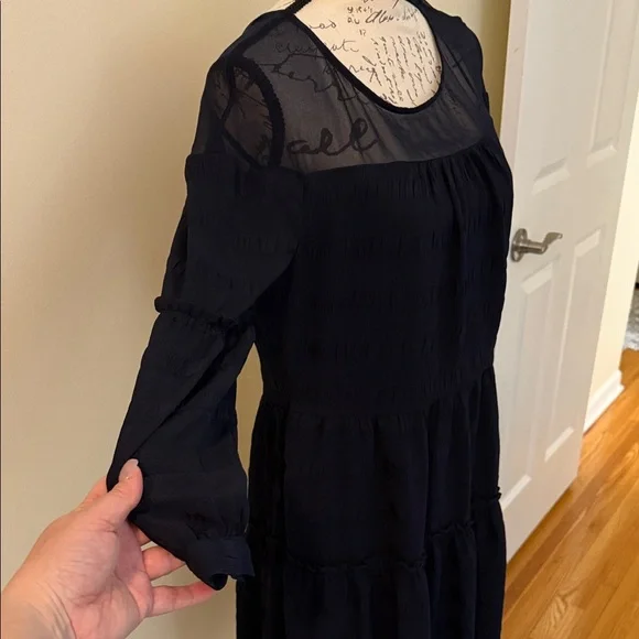 Banana Republic Black Long Sleeve Dress - Picture 4 of 10